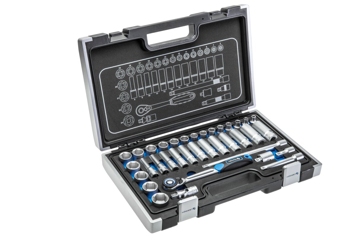 Tool set 36 pcs., 3/8