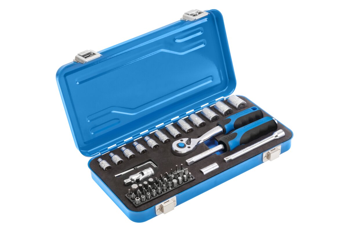 Tool set 53 pcs, CrV steel, ratchet handle 72 T ��