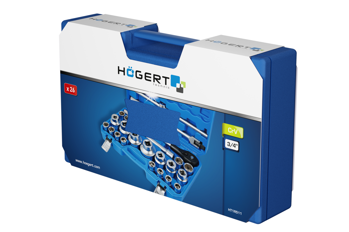 Tool set 26 pcs, 3/4