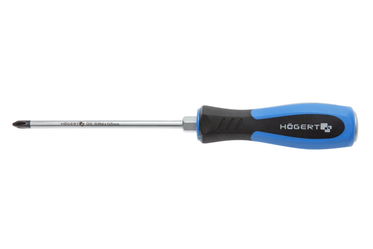 Hogert Demolition screwdriver PH2 125 mm, CrV steel