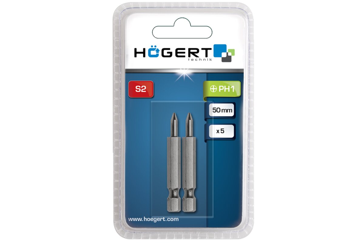 Screwdriver bit PH3, 50 mm, 2 pcs