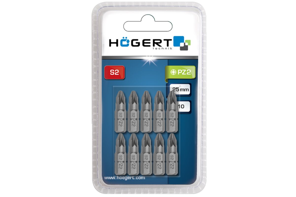 Screwdriver bit PZ2, 25 mm, 5 pcs