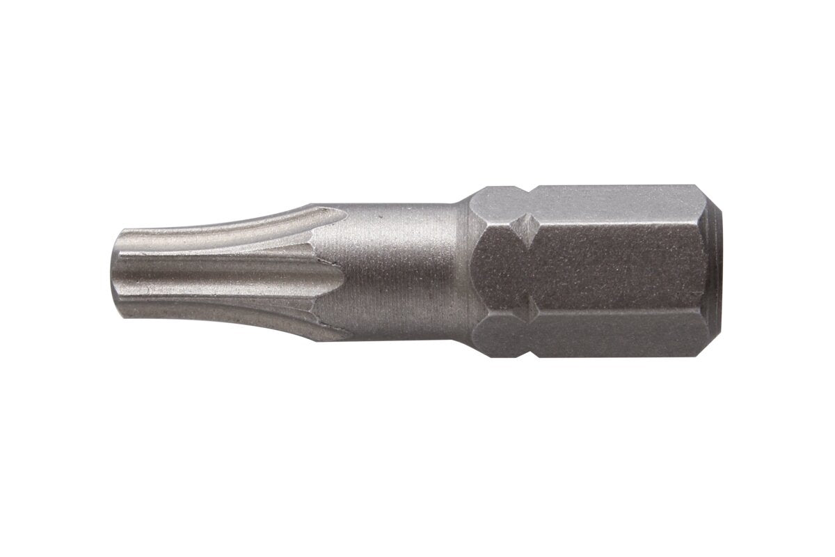 Hogert Screwdriver bit, TORX 10, 25 mm, S2 steel, 2- piece blister