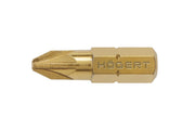 Screwdriver bit, PZ2 25 mm, S2 steel, titanium coated, 5- piece blister