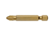 Screwdriver bit, PZ2 50 mm, S2 steel, titanium coated, 2- piece blister