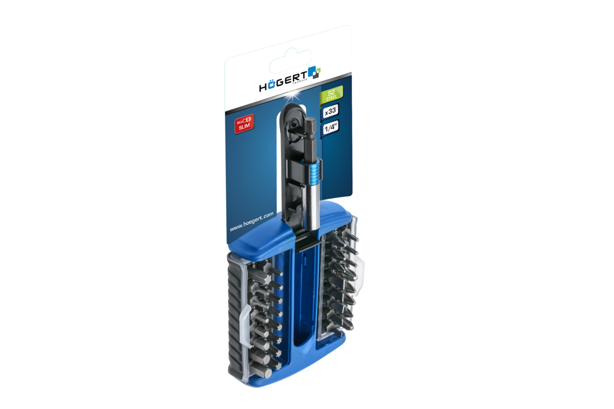 Hogert 33-piece screwdriver bits set