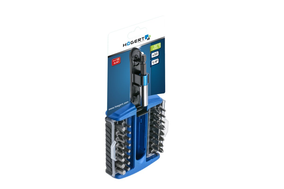 Hogert 33-piece screwdriver bits set