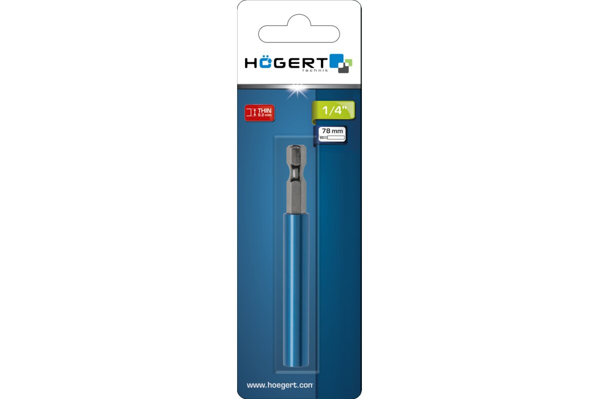 Hogert Aluminium bit holder 78 mm