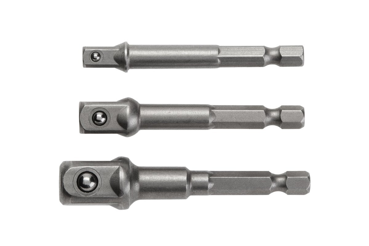 Socket bit adapters, 1/4?, 3/8?, 1/2