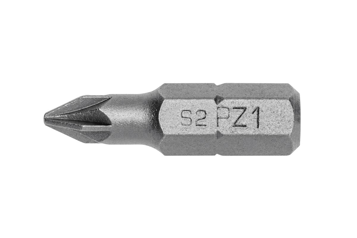 Screwdriver bit PZ1, 25 mm, S2 steek, PROFI, 5 pcs