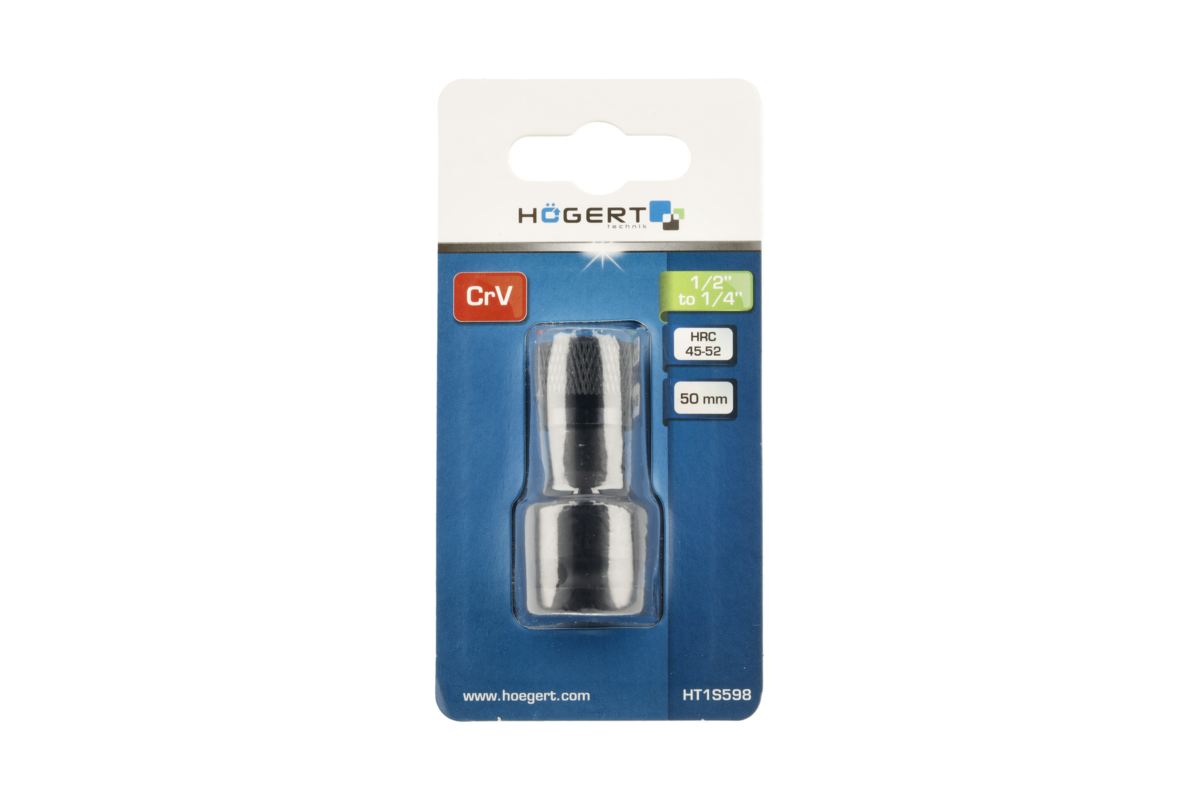 Hogert 1/2" Square to 1/4" Hex Adapter