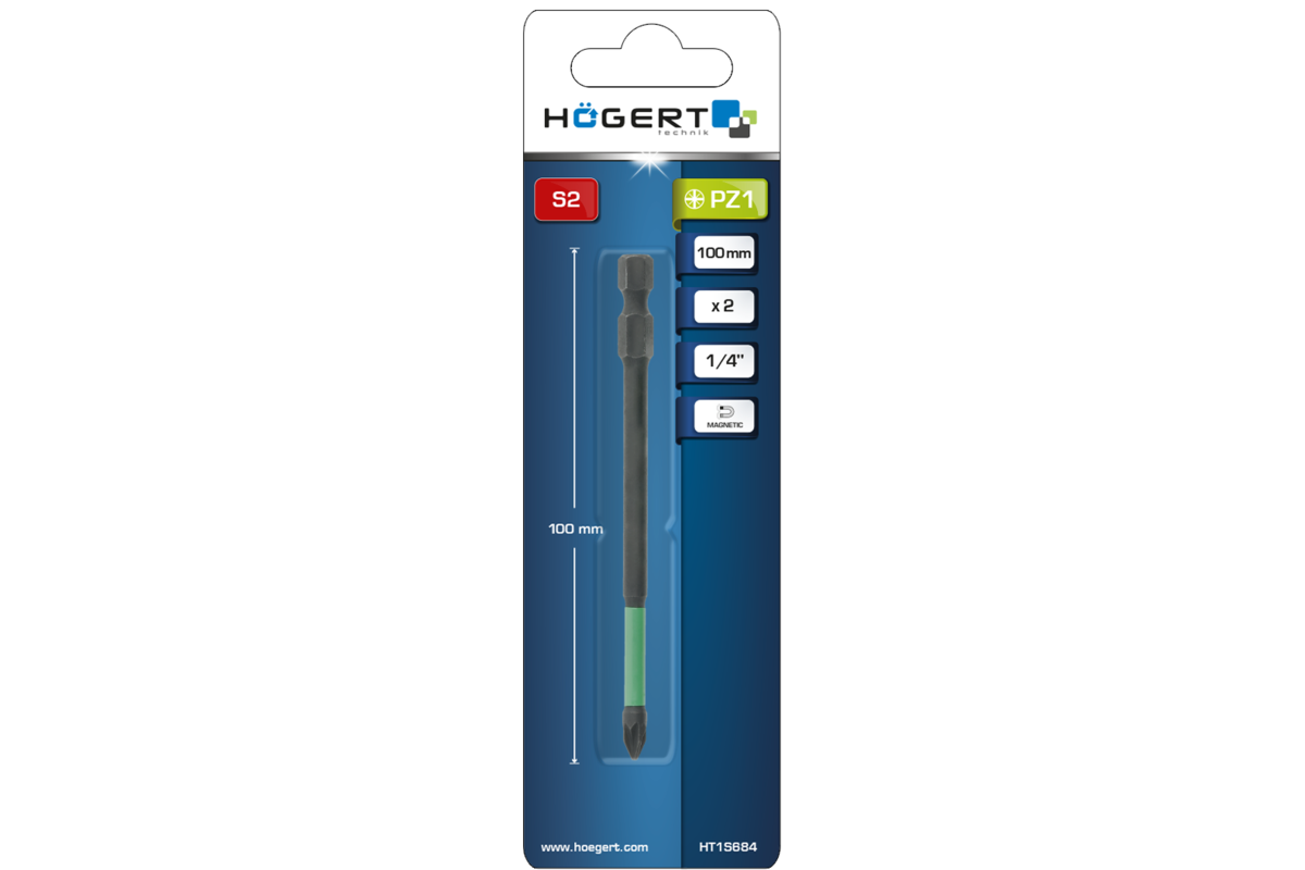 PZ2 Impact Bit 100 mm 2 pcs