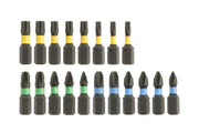 Hogert Impact bits 20 pcs mix 25 mm
