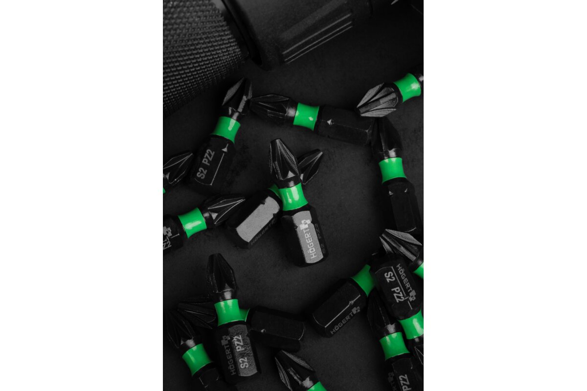 Hogert Impact bits 20 pcs PZ2 25 mm