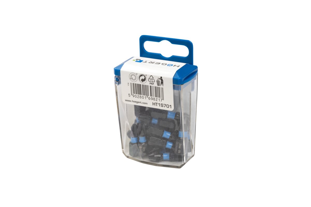 Hogert Impact bits 20 pcs PH2 25 mm
