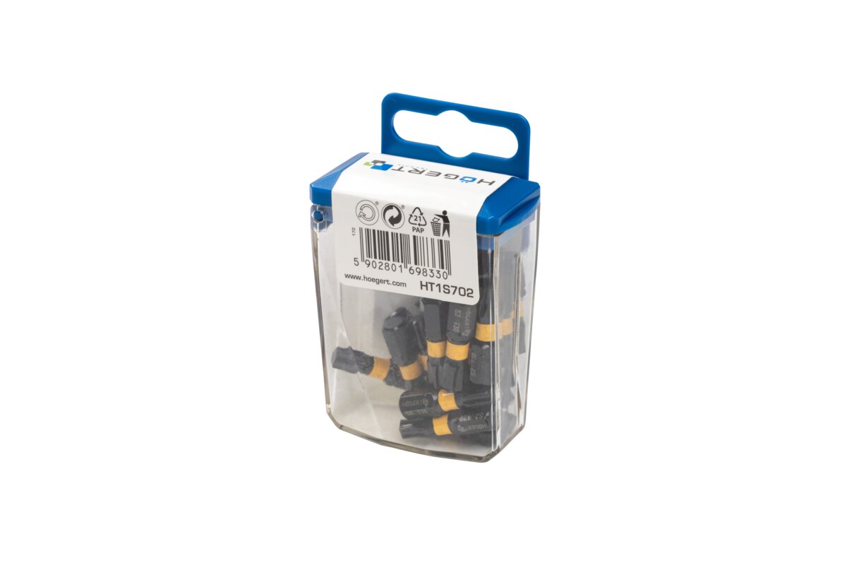 Hogert Impact bits 20 pcs TX 30 25 mm