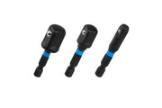 Hogert Impact adapter set for 1/4" sockets, 3 pcs.