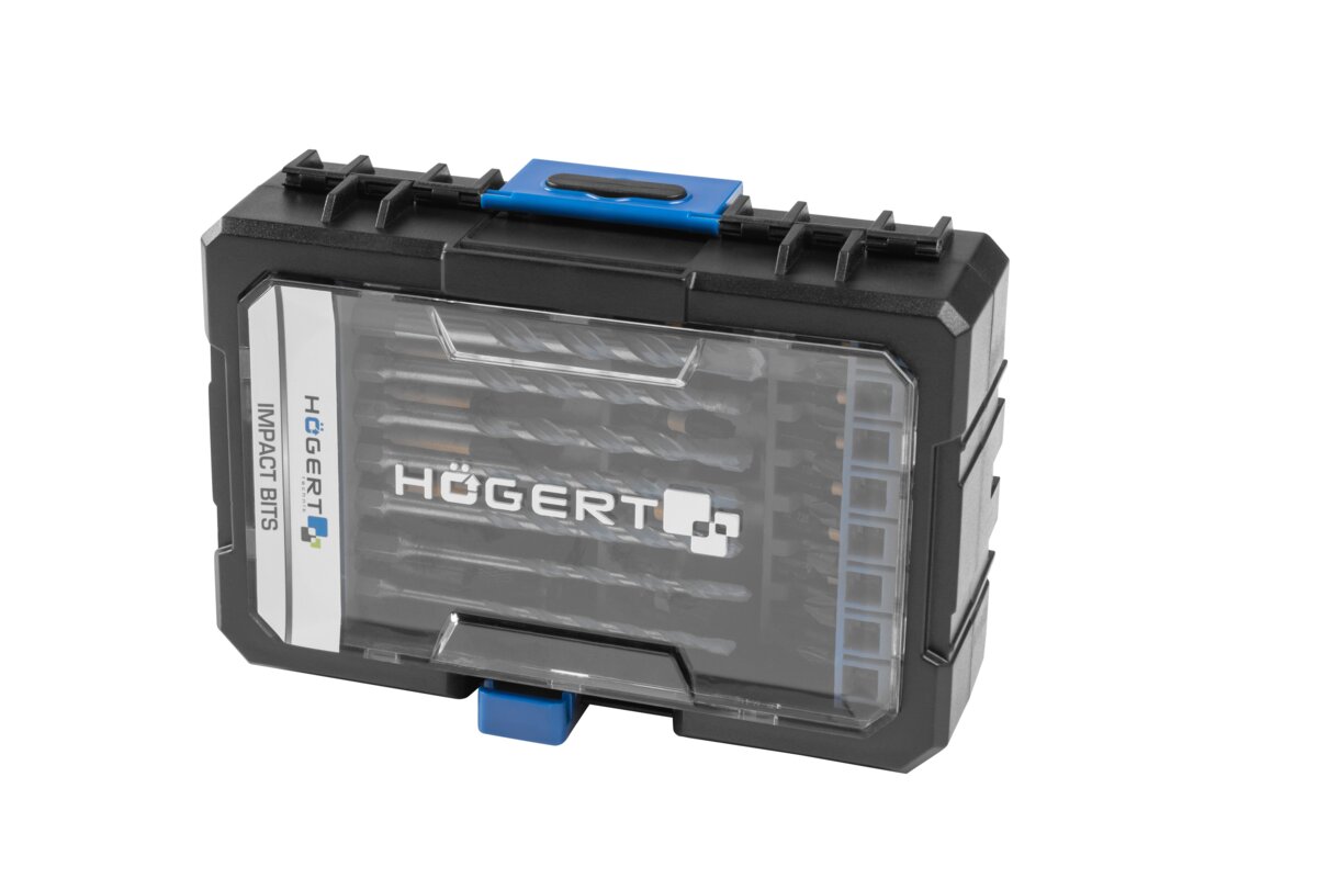 Hogert 35pcs. Impact Bits set with multimaterial drill bits