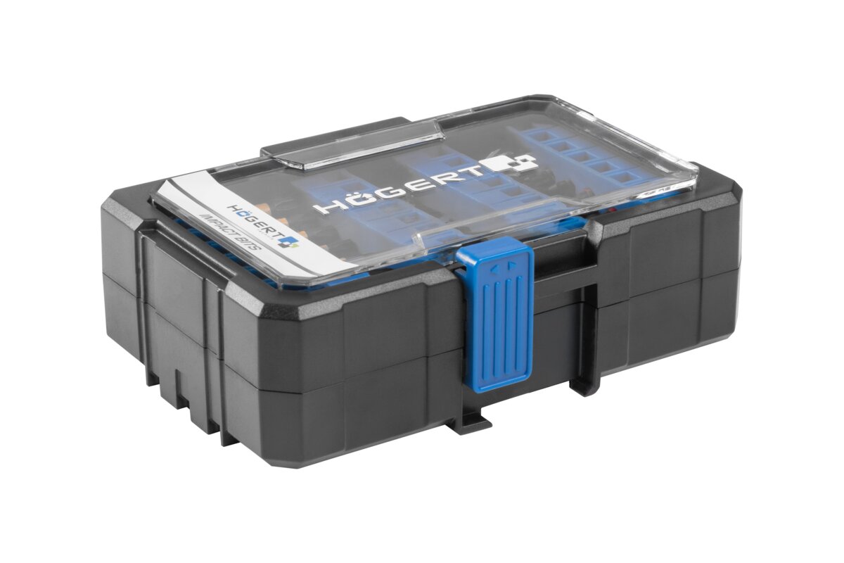 Hogert 56 pcs. Impact Bits set with metal drill bits