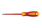 Hogert Insulated slotted screwdriver  5,5 x 125 mm, 1000 V, S2 steel