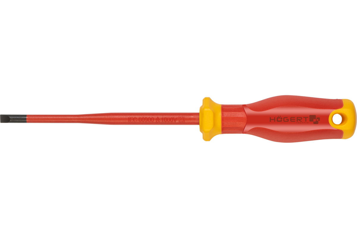 Slotted screwdriver 5.5×125 mm, 1000V, SLIM, S2