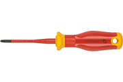 Hogert Phillips Screwdriver, PH1/SL5, 80 mm, 1000V, SLIM, S2