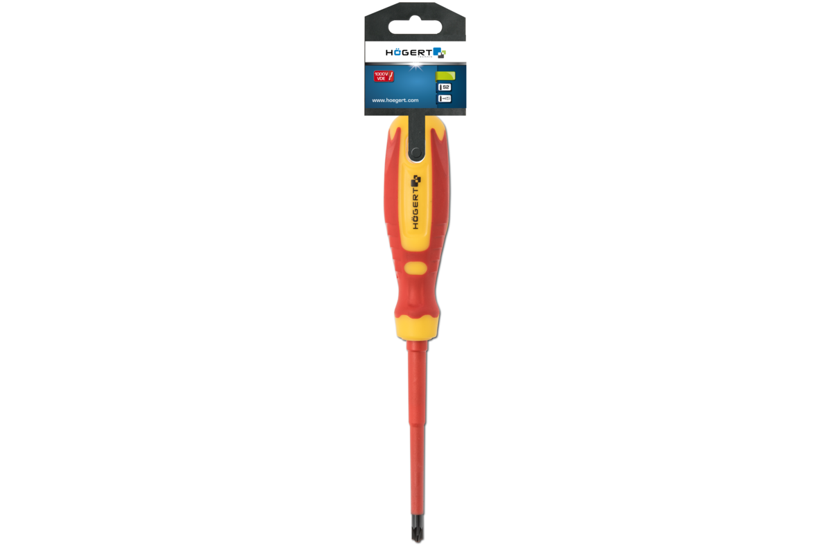 Terminal screwdriver, PZ2/SL6 100 mm, 1000 V, CrMo steel
