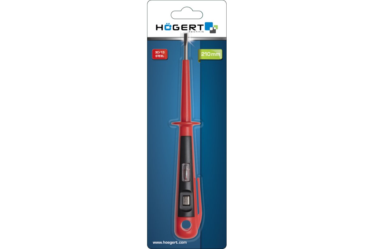 Voltage tester 100-250V, 150 mm