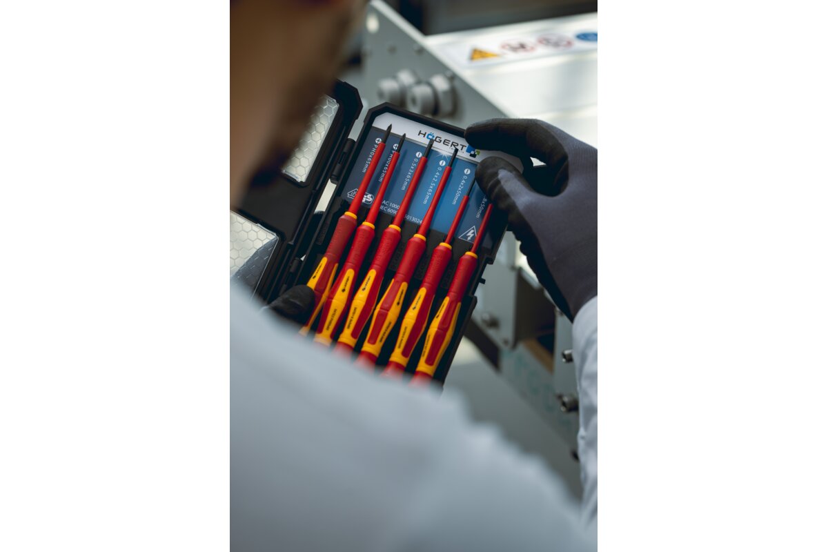 Hogert Precision screwdrivers 6 pcs, insulated 1000 V