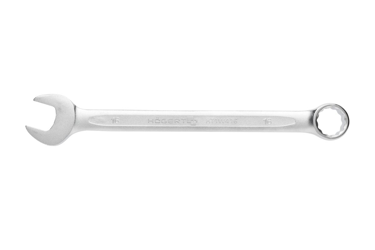 Hogert Combination spanner, CrV steel, 16 mm, DIN 3113