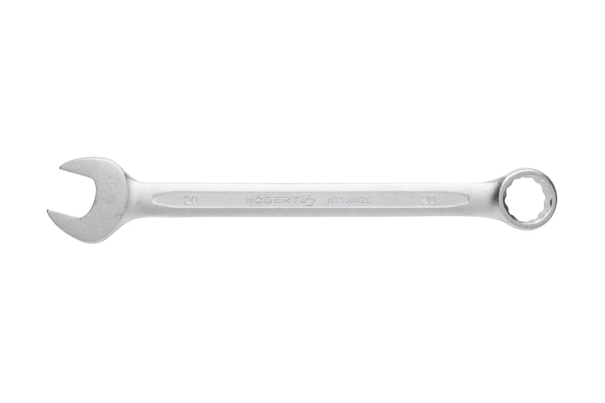 Hogert Combination spanner, CrV steel, 20 mm, DIN 3113