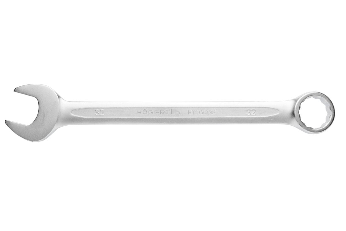 Hogert Combination spanner, CrV steel, 32 mm, DIN 3113