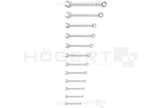 Hogert Combination spanners set, 12 pcs, 6-22 mm, CrV, DIN 3113