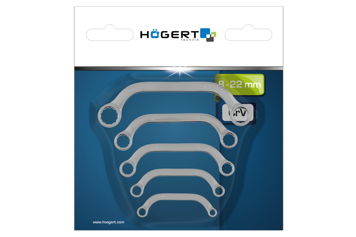 Hogert Half moon spanners 5pcs