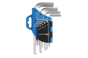 Hogert 9- piece hex keys set, CrV steel
