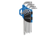 Hogert 9- piece Torx keys set, CrV steel