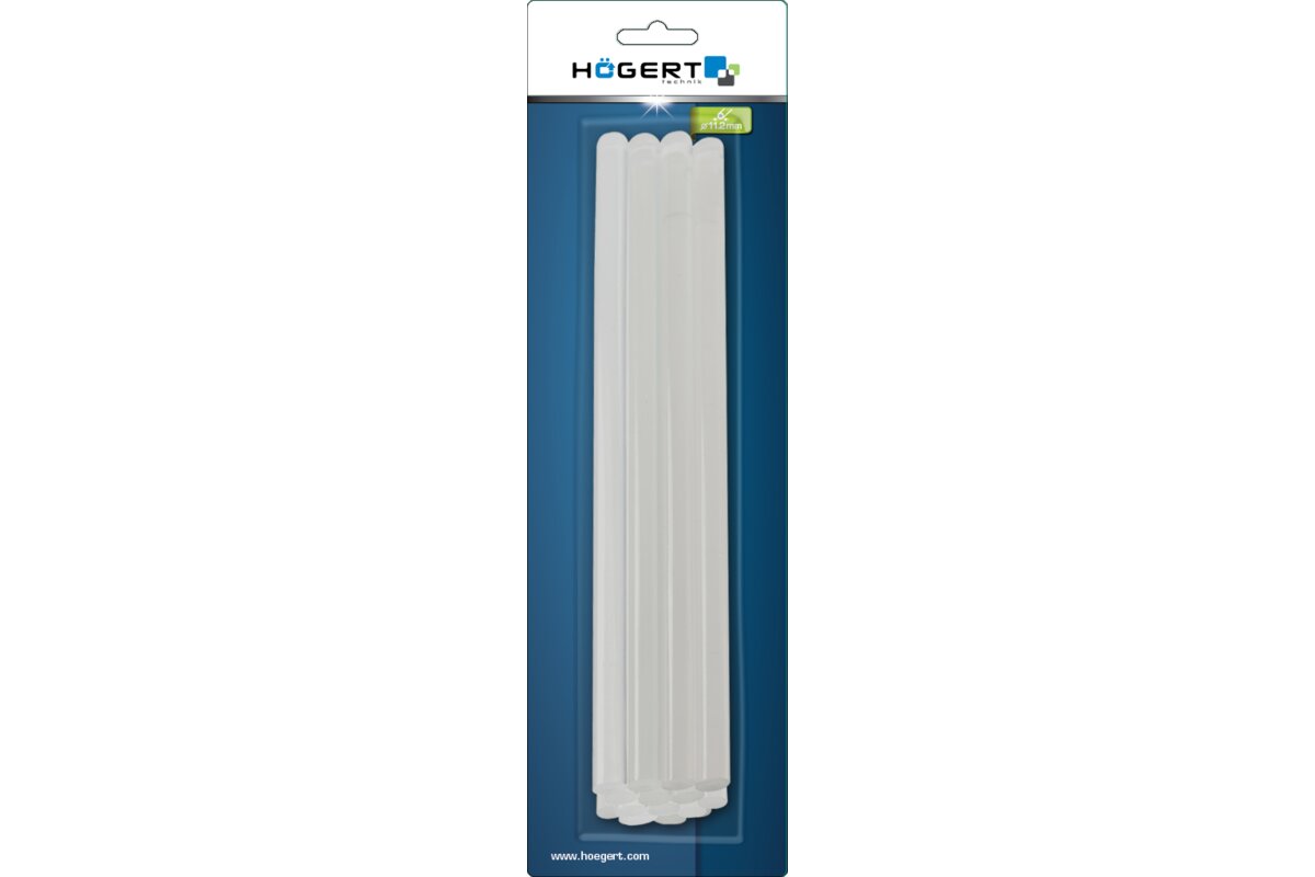 Hogert Glue sticks 250 mm, 12 pieces, transparent
