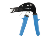 Riverting tool for wall plugs