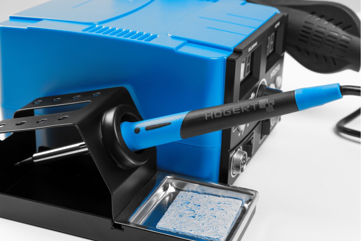 Hogert 2-in-1 hot air soldering station, 750W