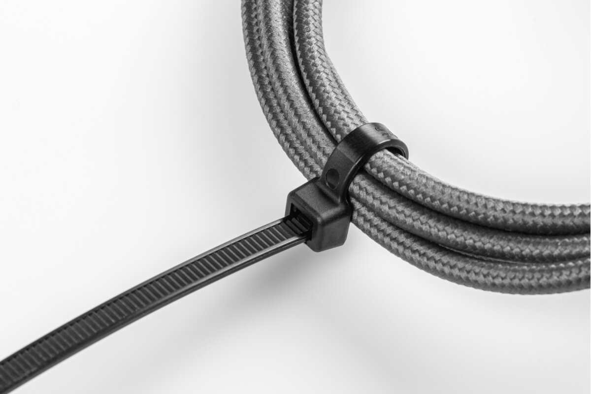 Hogert Nylon Cable Ties 2.5 x 100 mm, 100 pcs, Black
