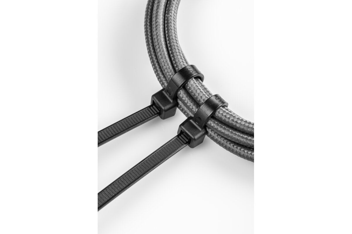 Hogert Nylon Cable Ties 2.5 x 100 mm, 100 pcs, Black