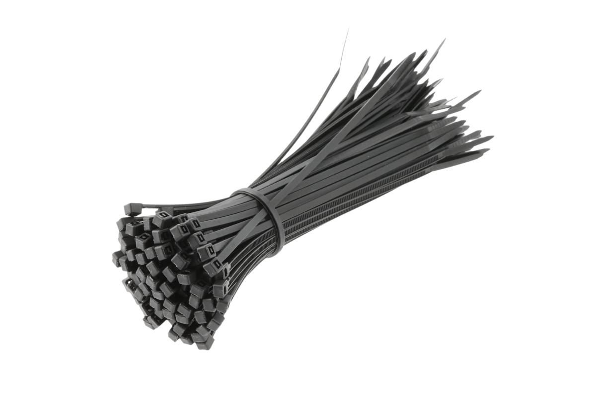 Hogert Nylon Cable Ties 2.5 x 140 mm, 100 pcs, Black