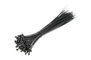 Hogert Nylon Cable Ties 4.8 x 370 mm, 100 pcs, Black
