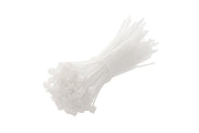 Hogert Nylon Cable Ties 2.5 x 100 mm, 100 pcs, White