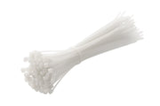 Hogert Nylon Cable Ties 3.6 x 200 mm, 100 pcs, White