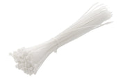 Hogert Nylon Cable Ties 3.6 x 300 mm, 100 pcs, White