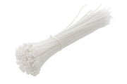 Hogert Nylon Cable Ties 4.8 x 300 mm, 100 pcs, White
