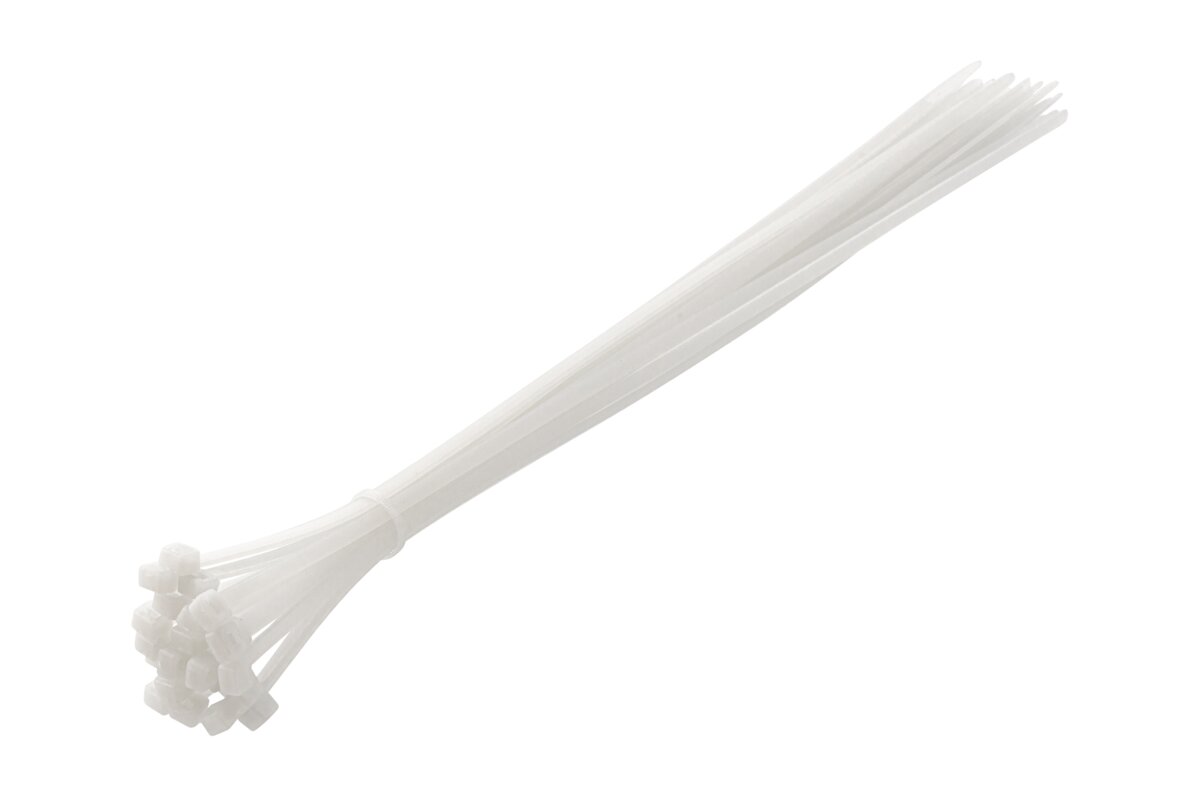 Hogert Nylon Cable Ties 4.8 x 370 mm, 25 pcs, White