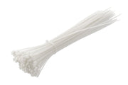 Hogert Nylon Cable Ties 4.8 x 370 mm, 100 pcs, White