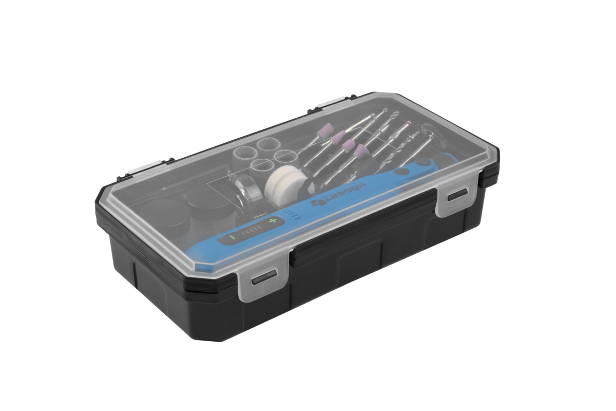 Hogert Mini cordless grinder 7,2 V, 101 pcs
